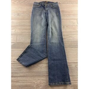 Seven7 Womens Bootcut Jeans Size 28 Medium Wash Stretch Denim Embroidered Pocket